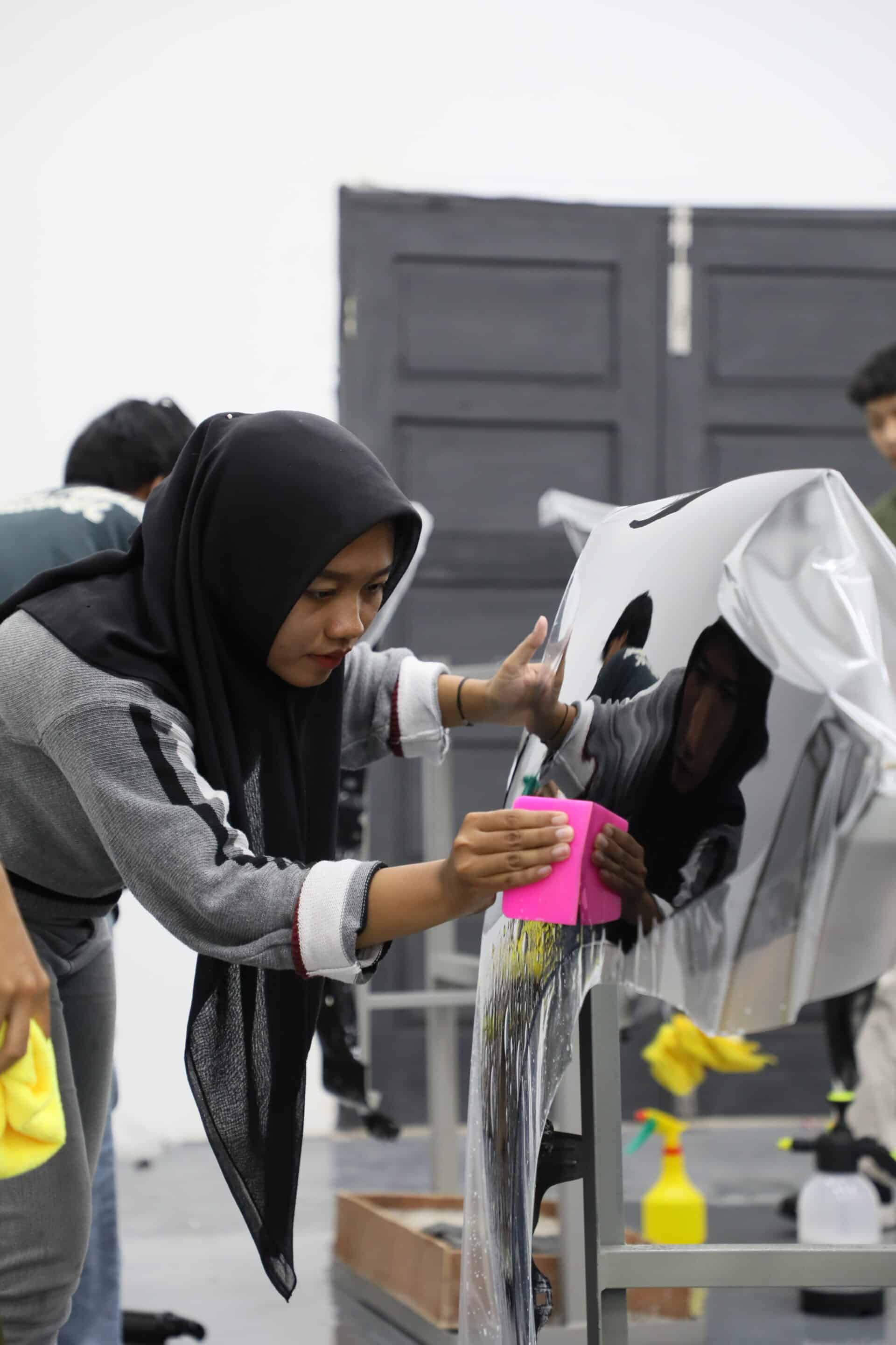 paint protection film wrap station